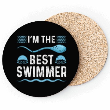 Discover Swim Dad Fathers Day Swimmer Coasters