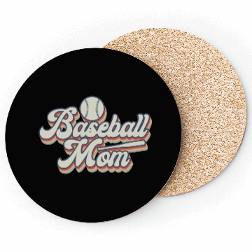 Discover Mom Baseball Lover Baseball Mama Coasters