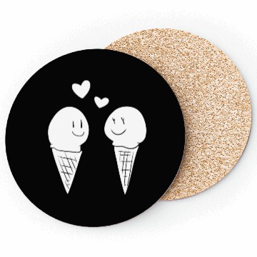 Discover love eat ice cream valentines day sweet Coasters