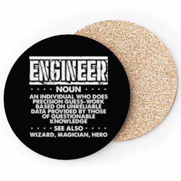 Discover Engineer Gifts Precision Guesswork Wizard Coasters
