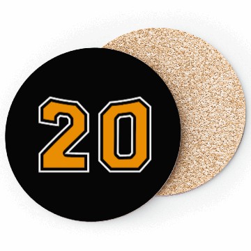 Discover Number 20 Orange Coasters