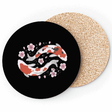 Discover Japanese Koi Fish and Cherry Blossom Coasters