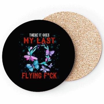 Discover There It Goes My Last Flying, Humor Graphic Coasters