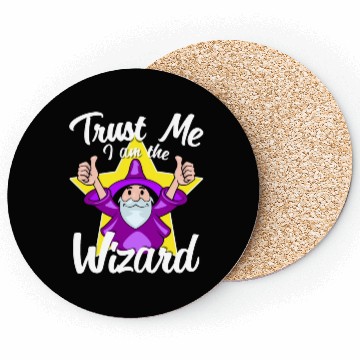 Discover Magician Illusion Wand Magic Hat Coasters