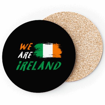 Discover We are Ireland flags design Coasters