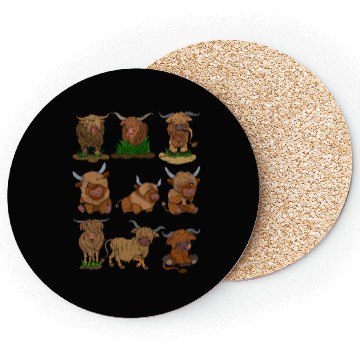 Discover Scottish Highland Cattle Coasters