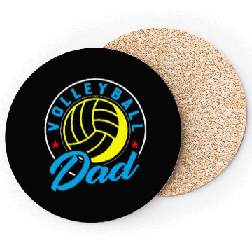 Discover Volleyball Daddy Volleyball Dad Coasters