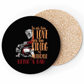 Discover Motorcycle Dad Coasters