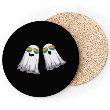 Discover Funny Ghosts LGBT Rainbow Gay Pride Coasters