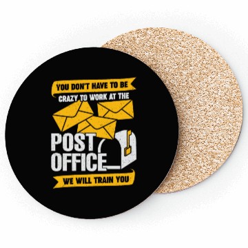 Discover Funny Post Office Postal Worker Gift Coasters