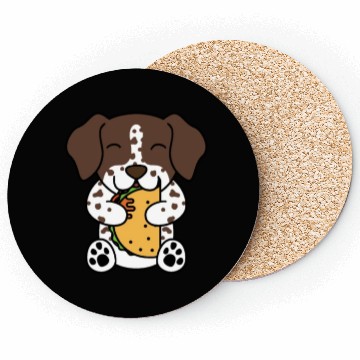 Discover German Shorthaired Pointer Taco Lover Coasters