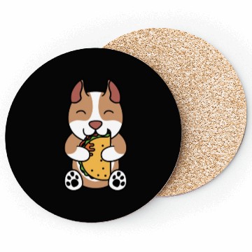 Discover Pit Bull Taco Lover Coasters