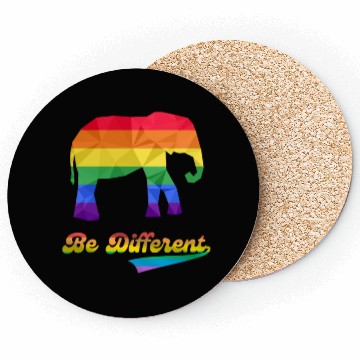 Discover Gay Pride Elephant LGBTQ Rainbow Flag Coasters