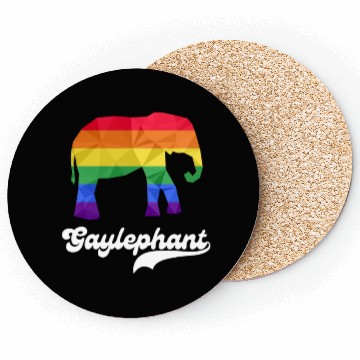 Discover Gay Elephant LGBTQ Rainbow Flag Coasters