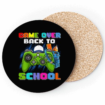 Discover Game Over Back To School Coasters