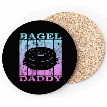 Discover bagel dad 4 Coasters