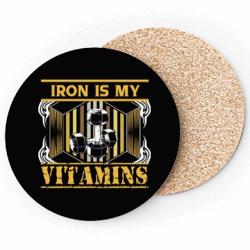 Discover Weight Training Gym Dumbbells Gift Coasters