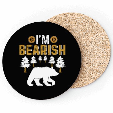 Discover I'm Bearish Bitcoin Coasters