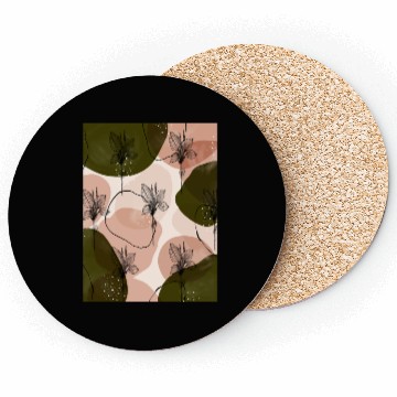 Discover Summer Green Tropical flower Coasters