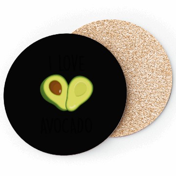 Discover I love Avocado Hearth Coasters