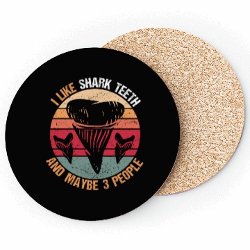 Discover Shark Teeth Fossil Tooth Collector Coasters