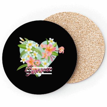 Discover Hibiscus Heart Coasters