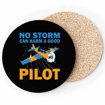 Discover Pilot no storm can harm airplane aviation aircraft Coasters