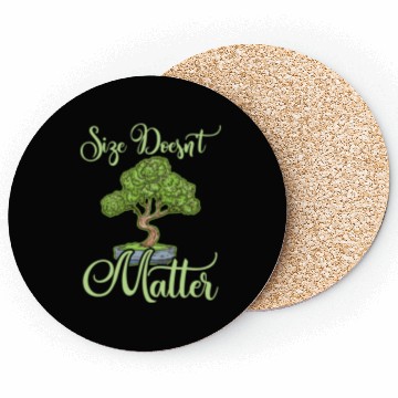 Discover Bonsai Funny Quote Size Doesn't Matter Humor Gift Coasters