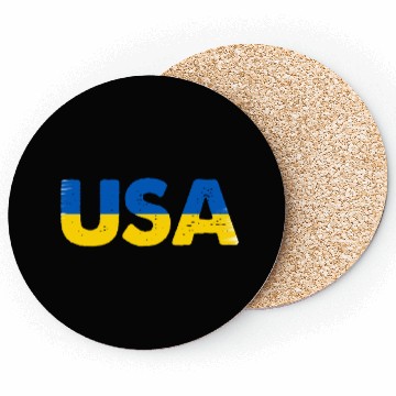 Discover I Stand with Ukraine Ukraine Flag Coasters