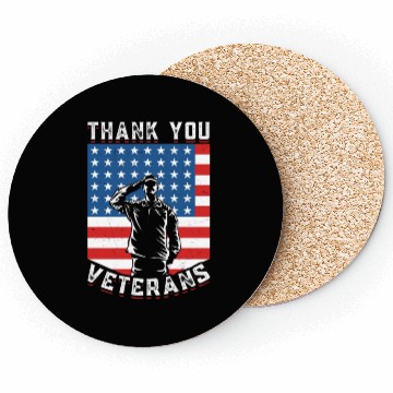 Discover Veterans Day Patriotic Soldiers American Flag US Coasters