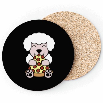 Discover Poodle Pizza Lover Coasters
