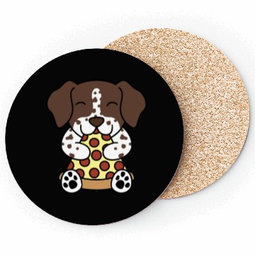 Discover German Shorthaired Pointer Pizza Lover Coasters