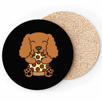 Discover Cocker Spaniel Pizza Lover Coasters