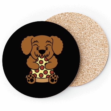 Discover Goldendoodle Pizza Lover Coasters