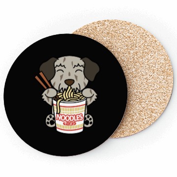 Discover Irish Wolfhound Instant Ramen Noodles Coasters