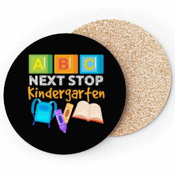 Discover ABC Next Stop Kindergarten Coasters