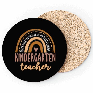 Discover Kindergarten Teacher Rainbow Coasters