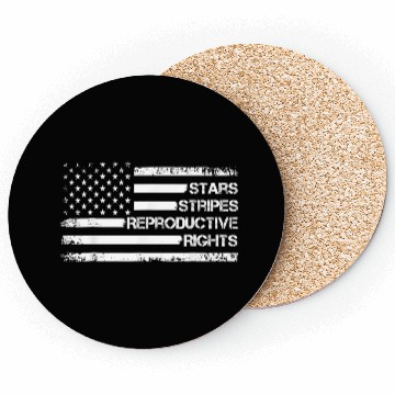 Discover Stars Stripes Reproductive Rights US Flag 4th July Coasters