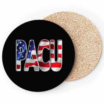 Discover Nurses USA Flag Stars Stripes PACU Coasters