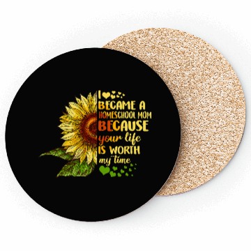 Discover I Became Homeschool Mom Costume Back To School Coasters
