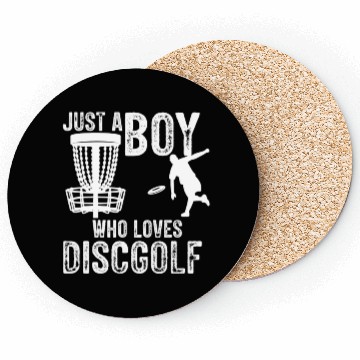 Discover Boy Who Loves Disc Golf Vintage Ultimate Frisbee Coasters