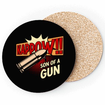 Discover Kappow Bullets Gun Explosion Big bang Aesthetic Coasters