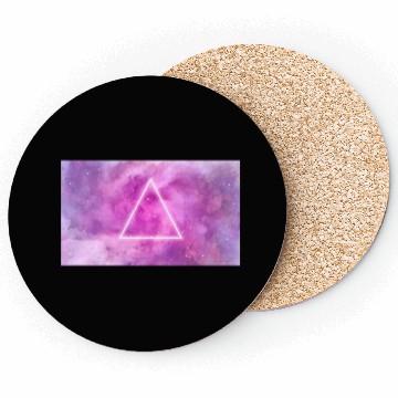 Discover triangle, space, universe, galaxy Coasters