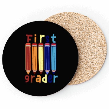 Discover Funny First grader school start Coasters