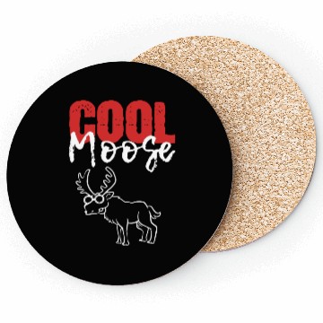 Discover Cool Moose Animal Doctor Gift Coasters