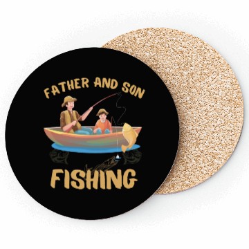 Discover FATHER AND SON FISHING, DAUGTHER, FATHERS DAY Coasters
