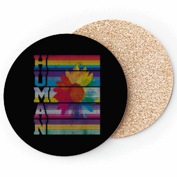 Discover Human and Sunflower Pride Coasters