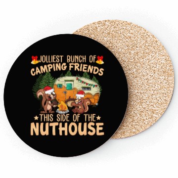 Discover Jolliest Bunch Of Camping Friends Coasters