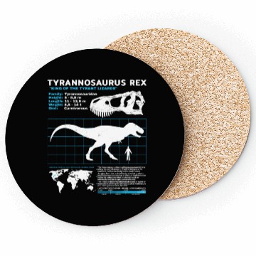 Discover Tyrannosaurus Rex fact sheet Coasters