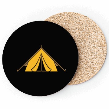 Discover adventure outdoor tent design Coasters